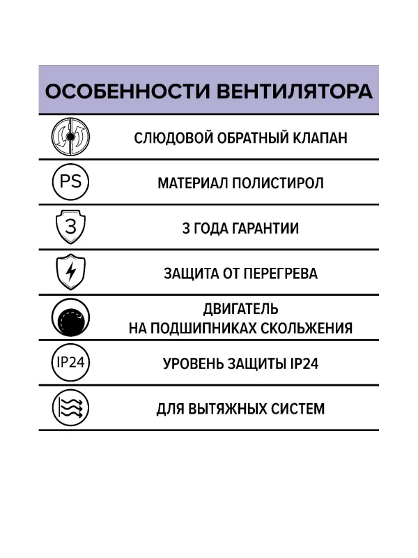 Вентилятор накладной OPTIMA D125 обратный клапан AURAMAX