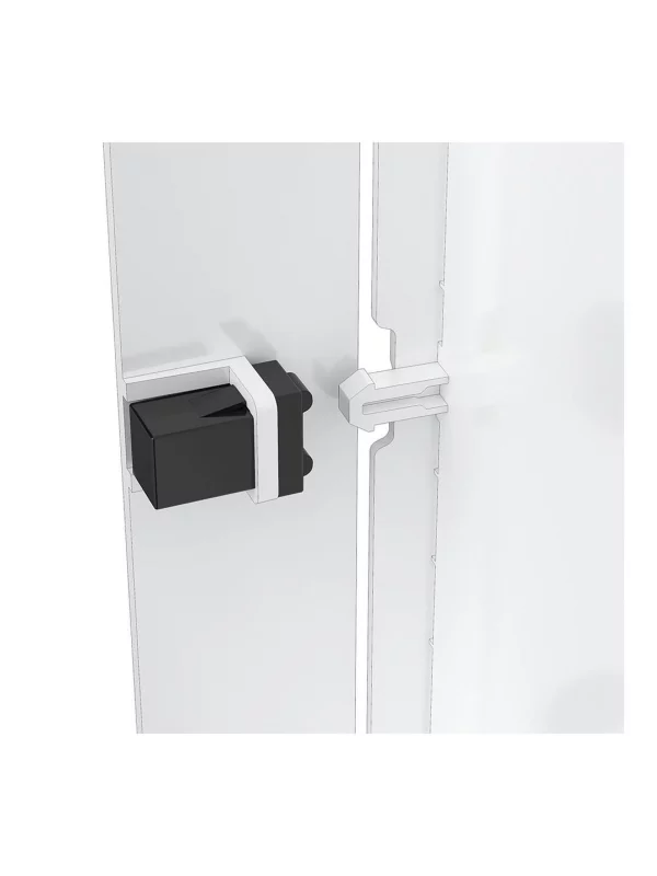 Люк ревизионный LN фланец 200x200 нажимной 224х224 пластик EVECS