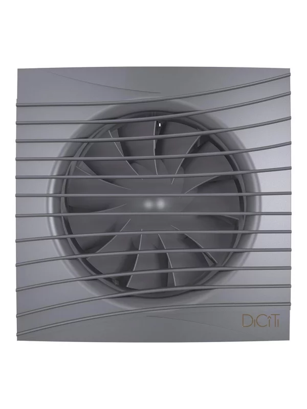 Вентилятор накладной SILENT D100 обратный клапан Dark gray metal DICITI