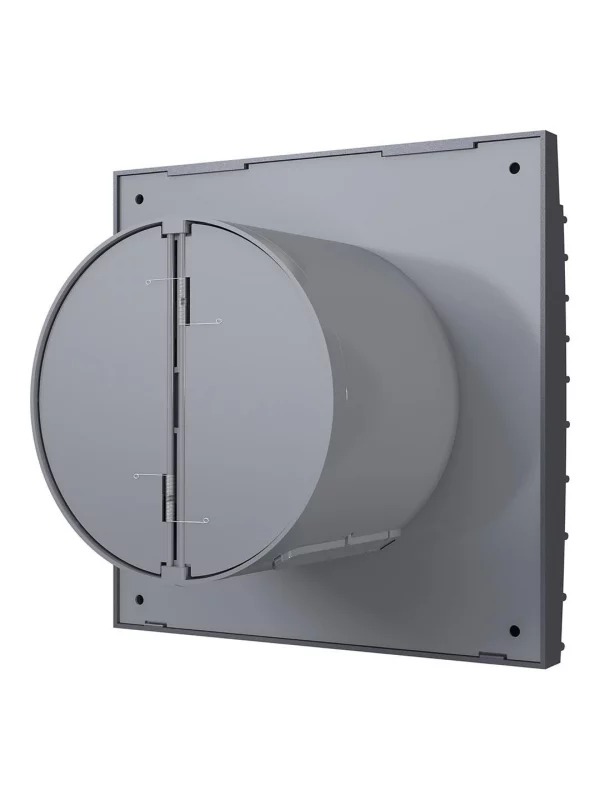 Вентилятор накладной SILENT D125 обратный клапан Dark gray metal DICITI
