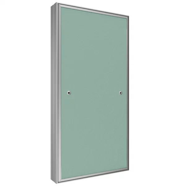 Люк ревизионный D Ceramo Base 300х600 скрытый монтаж съемный алюминий EVECS
