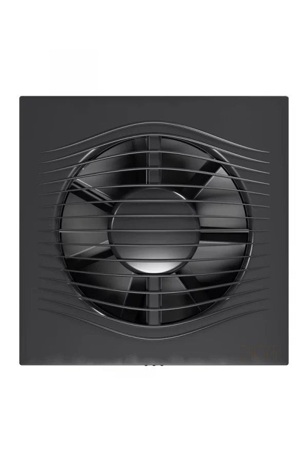 Вентилятор накладной SLIM D125 обратный клапан Dark Gray metal DICITI