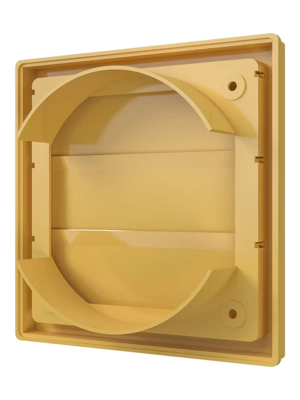 Выход стенной КФ фланец D125 жалюзи 150x150 ASA Beige ERA
