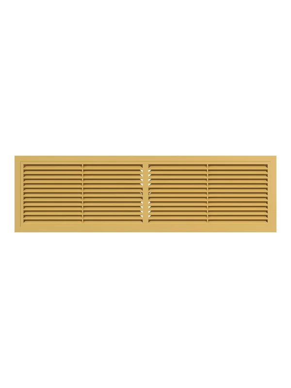 Решетка вентиляционная РП фланец 432х117 переточная 455х133 пластик Beige ERA