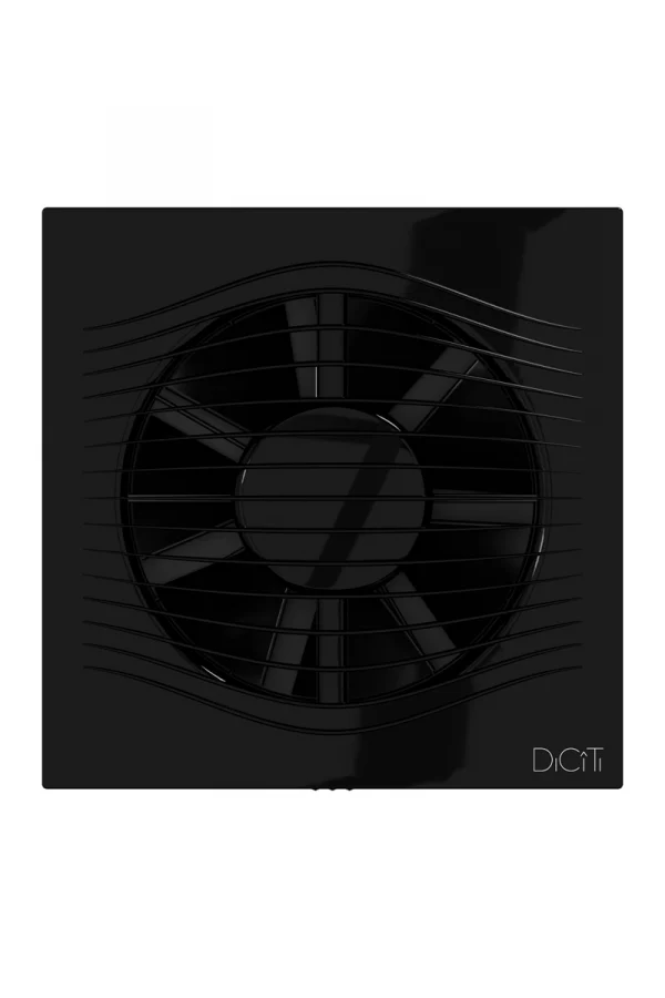 Вентилятор накладной SLIM D125 обратный клапан Obsidian DICITI
