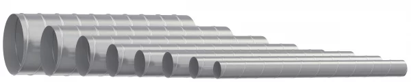 Воздуховод DG D100 L2м оцинкованная сталь ERA PRO