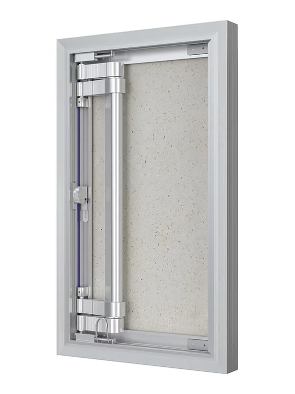 Люк ревизионный D Ceramo Optimum 300х500 скрытый монтаж петля алюминий EVECS