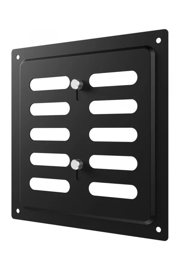 Решетка вентиляционная MER регулируемая 150x154 окрашенная сталь Black ERA