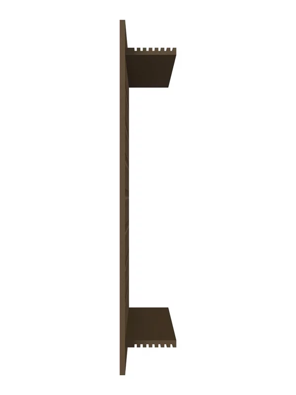 Решетка вентиляционная DP AL переточная 480х100 алюминий Dark bronze ERA