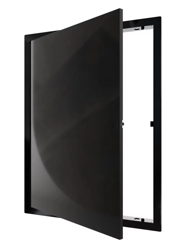 Люк ревизионный LN фланец 300х400 нажимной 327х427 пластик Black EVECS