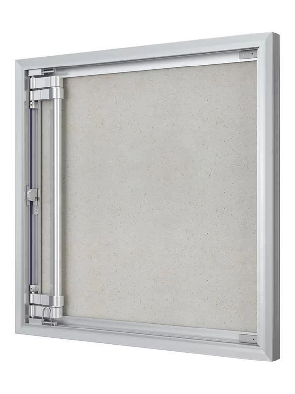 Люк ревизионный D Ceramo Optimum 600х600 скрытый монтаж петля алюминий EVECS