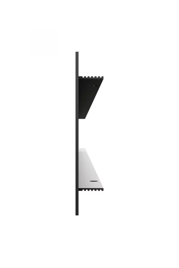 Решетка вентиляционная DP AL переточная 500x60 алюминий Matt black ERA
