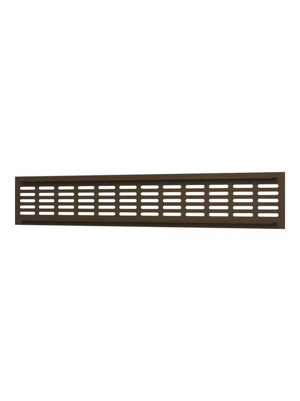 Решетка вентиляционная DP AL переточная 480х80 алюминий Dark bronze ERA