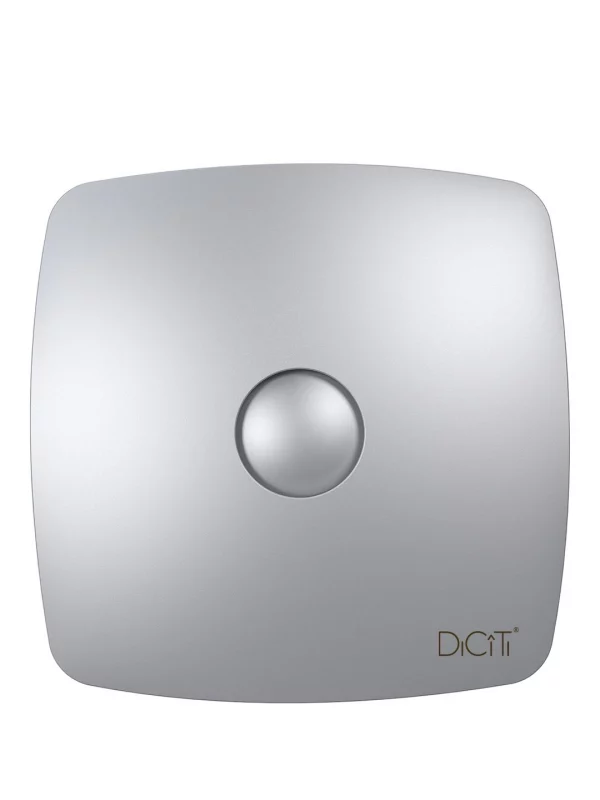Вентилятор накладной RIO D100 обратный клапан Gray metal DICITI