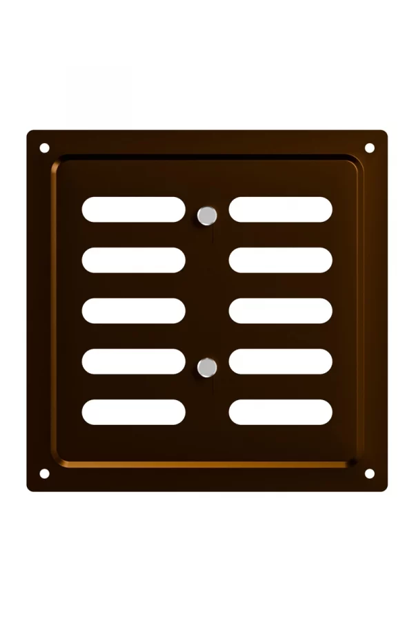 Решетка вентиляционная MER регулируемая 150x154 окрашенная сталь Metallic brown ERA