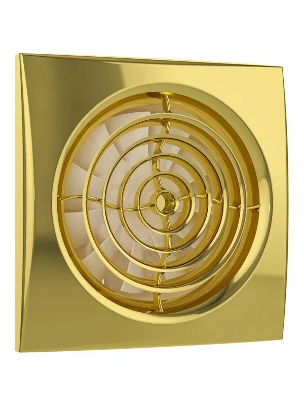 Вентилятор накладной AURA D125 обратный клапан Gold DICITI