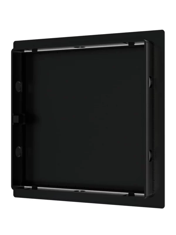 Люк ревизионный LN фланец 150х150 нажимной 172х172 пластик Black EVECS