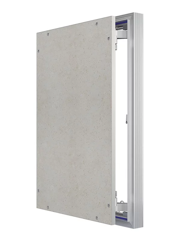 Люк ревизионный D Ceramo Optimum 400х600 скрытый монтаж петля алюминий EVECS