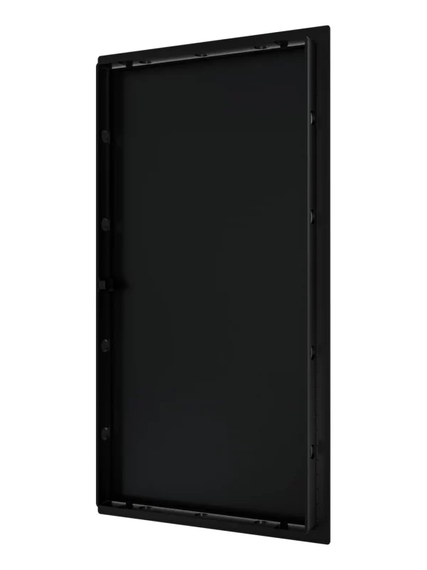 Люк ревизионный LN фланец 200х400 нажимной 223х423 пластик Black EVECS