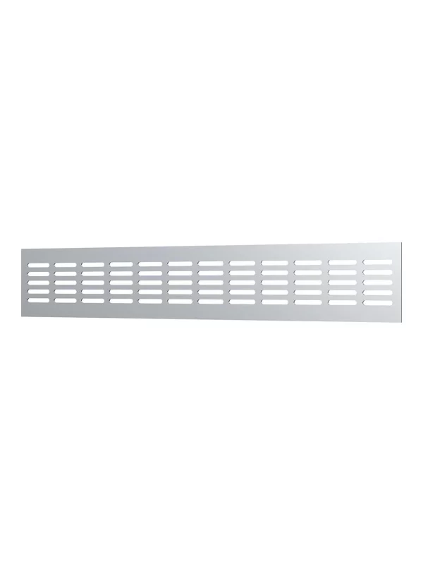 Решетка вентиляционная DP AL переточная 480х80 алюминий Silver ERA