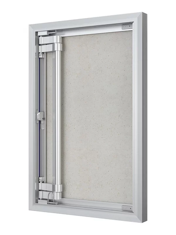 Люк ревизионный D Ceramo Optimum 400х600 скрытый монтаж петля алюминий EVECS