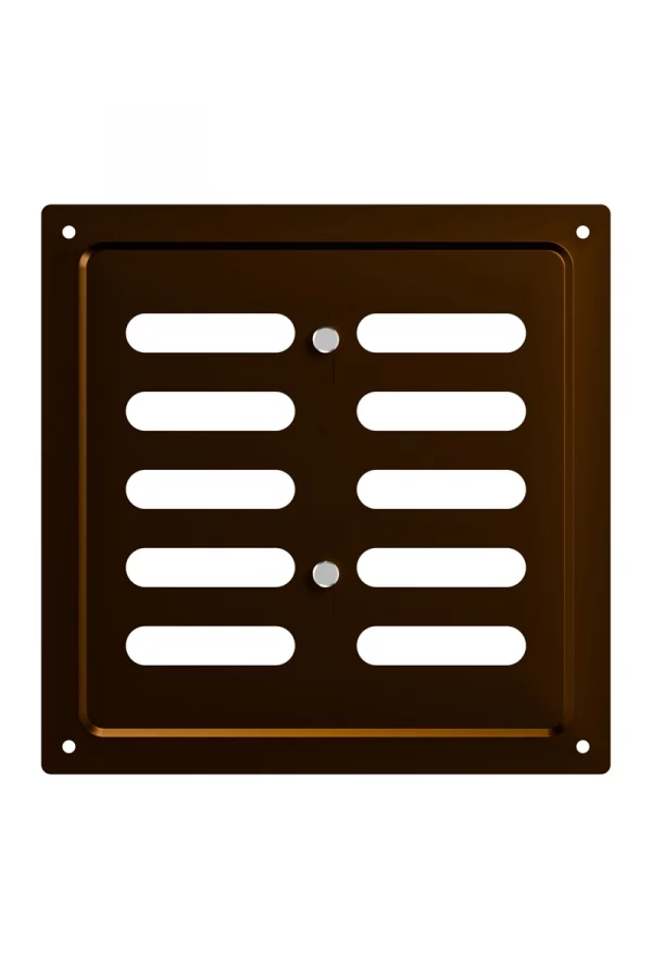 Решетка вентиляционная MER регулируемая 175х175 окрашенная сталь Metallic brown ERA