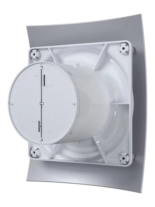 Вентилятор накладной BREEZE D100 обратный клапан Gray metal DICITI