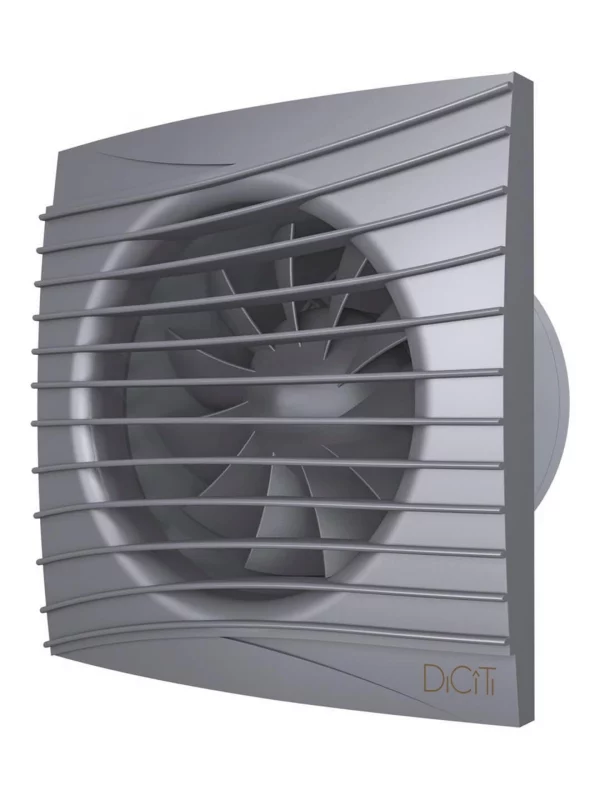 Вентилятор накладной SILENT D100 обратный клапан Dark gray metal DICITI