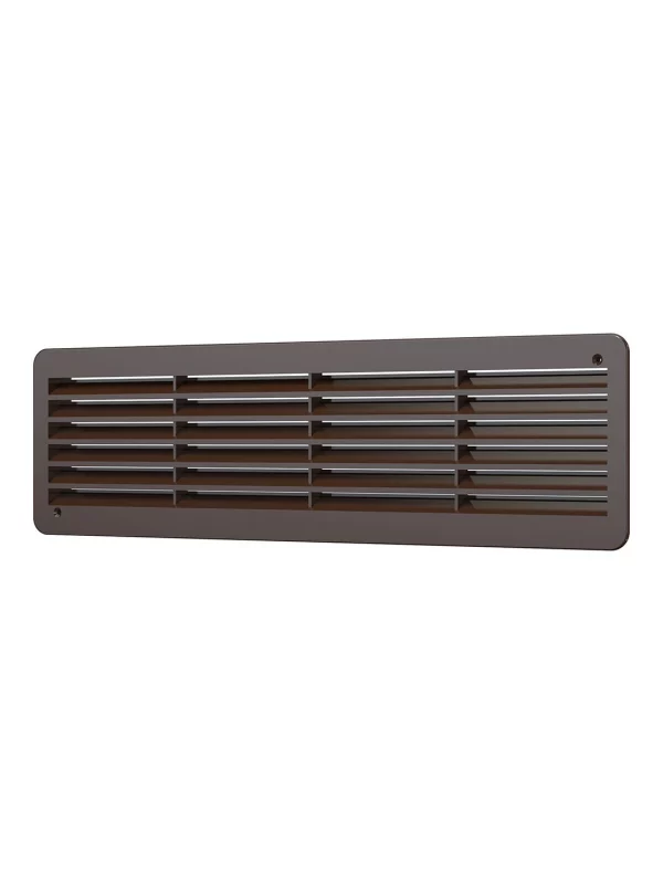 Решетка вентиляционная ДП фланец 432х117 переточная 450х131 пластик Brown ERA