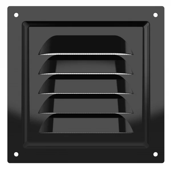 Решетка вентиляционная МЭ сетка 125х125 окрашенная сталь Black ERA