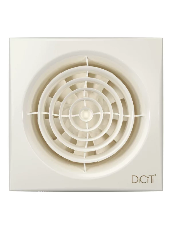 Вентилятор накладной AURA D100 обратный клапан Ivory DICITI