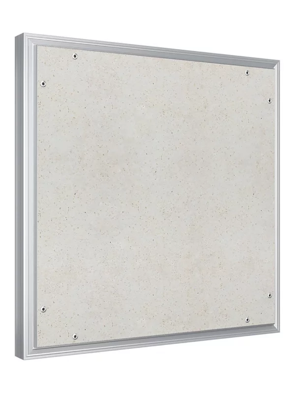 Люк ревизионный D Ceramo Optimum 500х500 скрытый монтаж петля алюминий EVECS