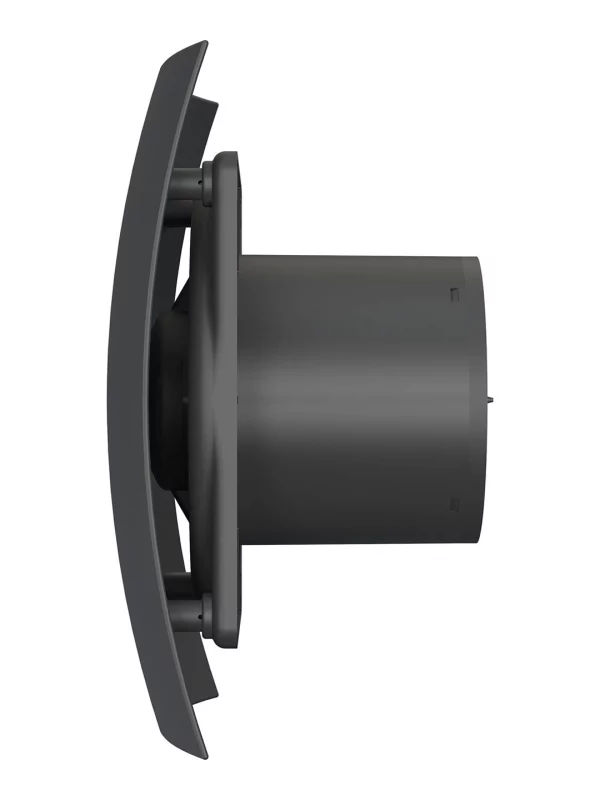 Вентилятор накладной BREEZE D100 обратный клапан Matt black DICITI