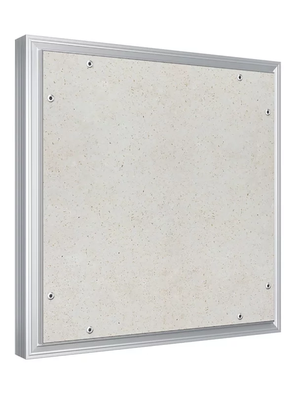 Люк ревизионный D Ceramo Optimum 400х400 скрытый монтаж петля алюминий EVECS