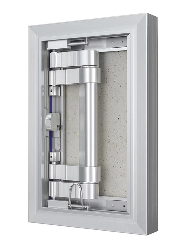 Люк ревизионный D Ceramo Optimum 200х300 скрытый монтаж петля алюминий EVECS