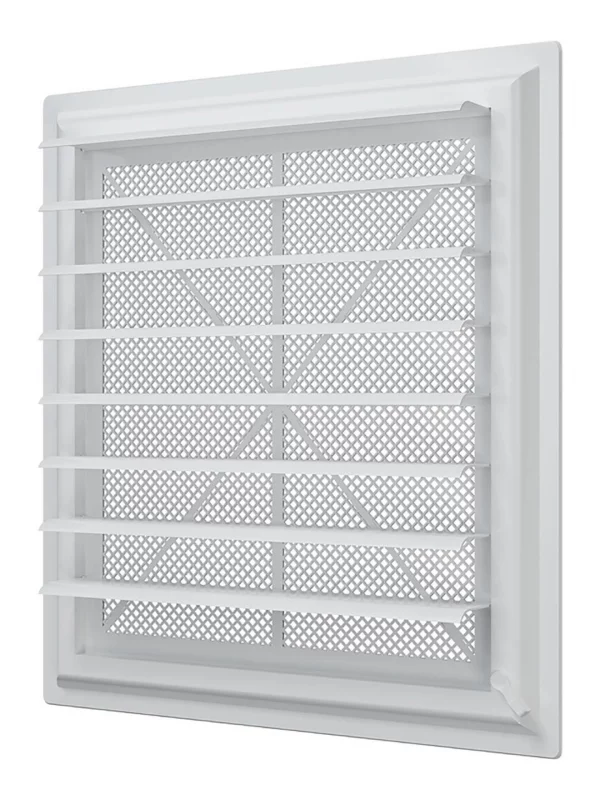 Решетка вентиляционная AIRVENT регулируемая жалюзи 402х442 пластик ERA