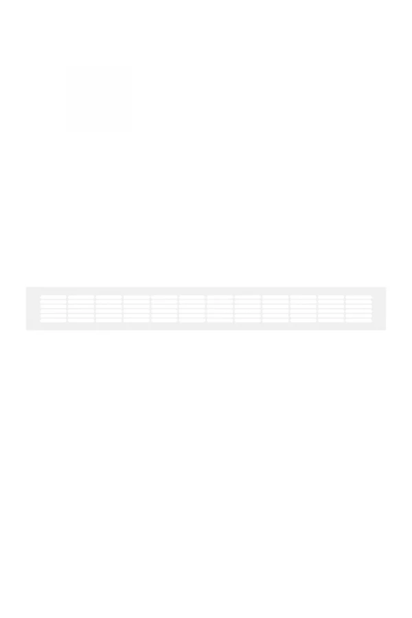 Решетка вентиляционная DP AL переточная 500x60 алюминий White ERA