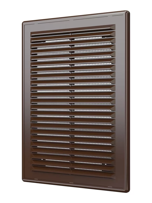 Решетка вентиляционная Р сетка разъемная 185х255 пластик Brown ERA