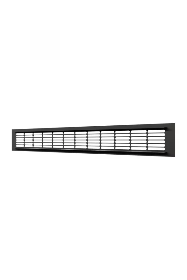 Решетка вентиляционная DP AL переточная 500x60 алюминий Matt black ERA