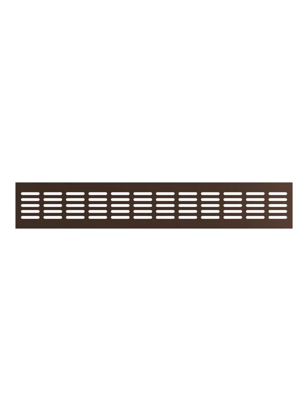 Решетка вентиляционная DP AL переточная 480х80 алюминий Dark bronze ERA