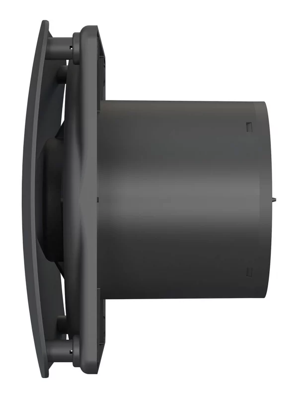 Вентилятор накладной RIO D125 обратный клапан Matt black DICITI