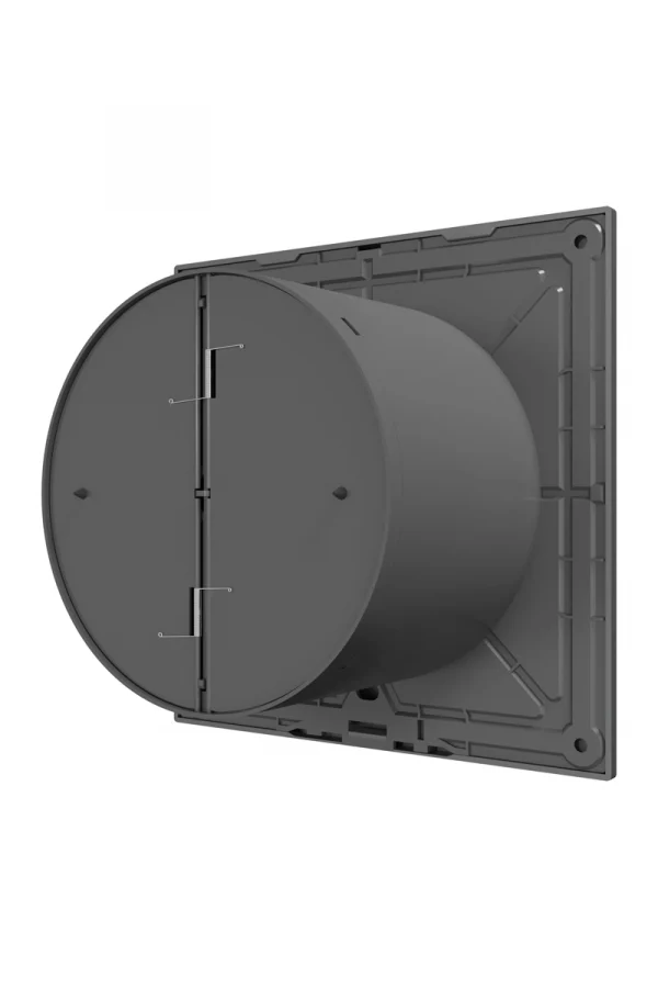 Вентилятор накладной SLIM D125 обратный клапан Gray metal DICITI