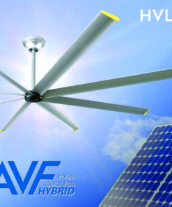 Quạt trần công nghiệp chạy năng lượng mặt trời hiệu AVF HFLS+